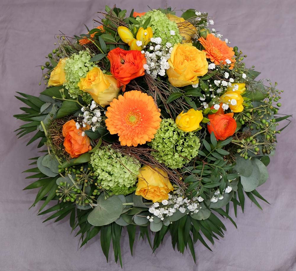 Gärtnerei Vietzen in Ulm - Blumenstrauß gelb orange