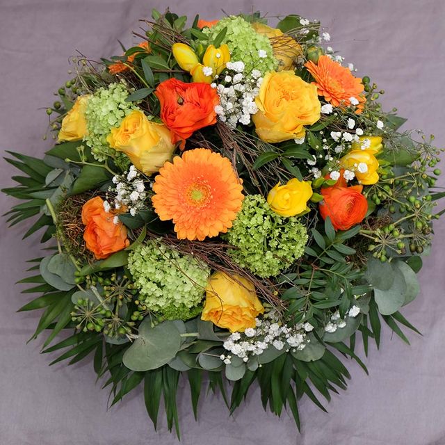 Gärtnerei Vietzen in Ulm - Blumenstrauß gelb orange